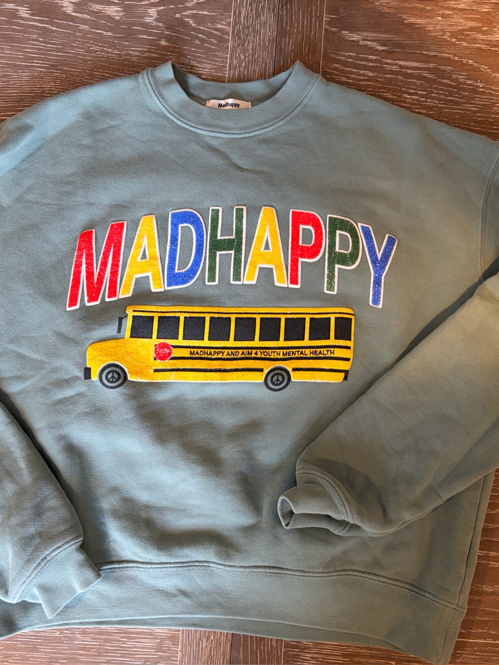 Madhappy School Bus Crewneck Sweatshirt - Green